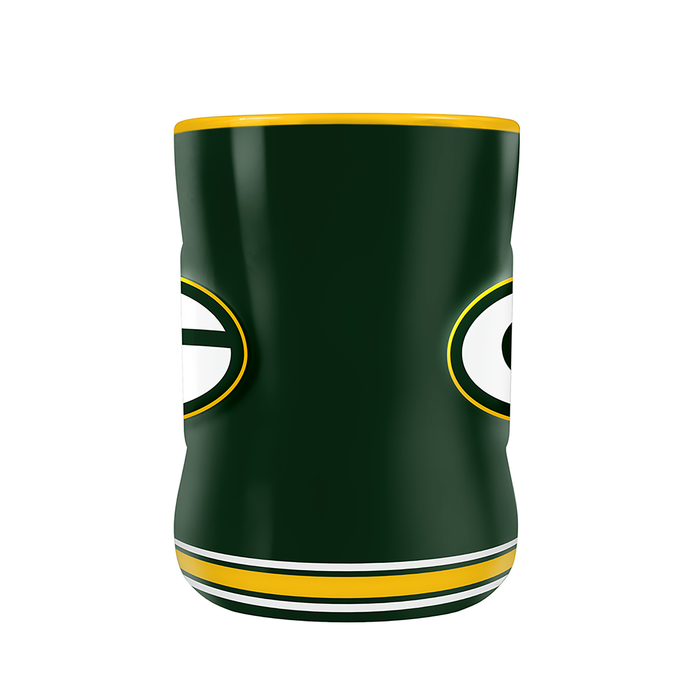 Tasse sculptée avec écusson de l'équipe NFL Green Bay Packers (14 oz)