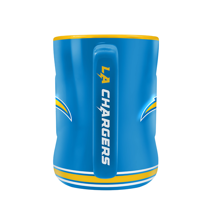 Tasse sculptée avec écusson de l'équipe NFL Los Angeles Chargers (14 oz)
