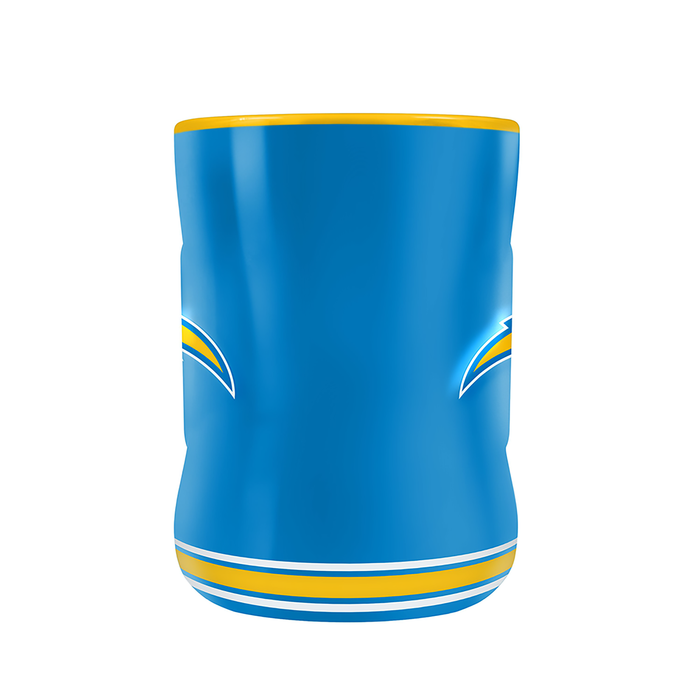 Tasse sculptée avec écusson de l'équipe NFL Los Angeles Chargers (14 oz)
