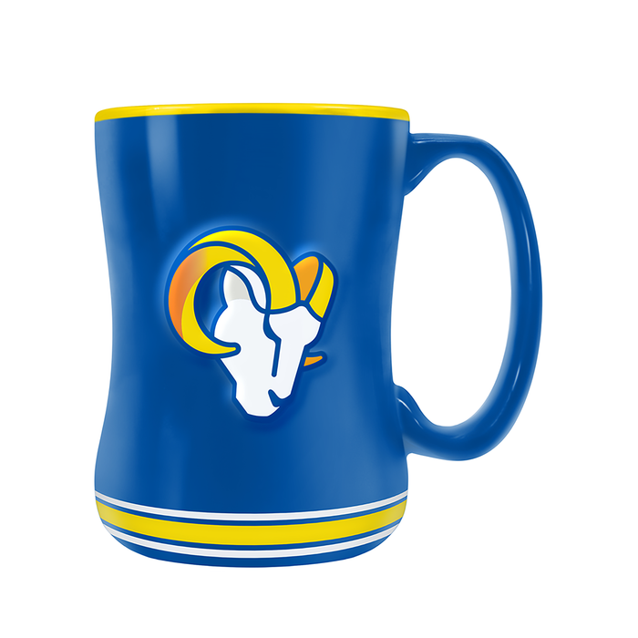 NFL Los Angeles Rams Team Crest Sculpted Mug (14 oz)