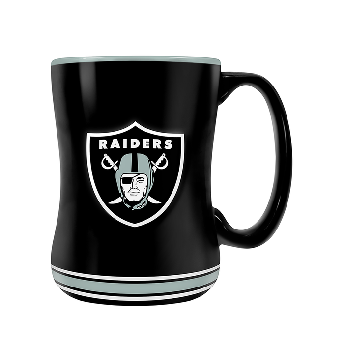 NFL Las Vegas Raiders Team Crest Sculpted Mug (14 oz)