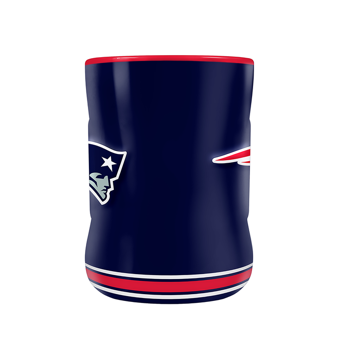 Tasse sculptée avec écusson de l'équipe NFL New England Patriots (14 oz)
