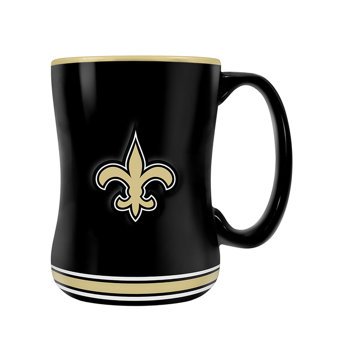 NFL New Orleans Saints Team Crest Sculpted Mug (14 oz)