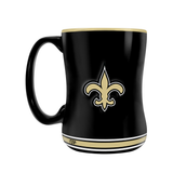 NFL New Orleans Saints Team Crest Sculpted Mug (14 oz)