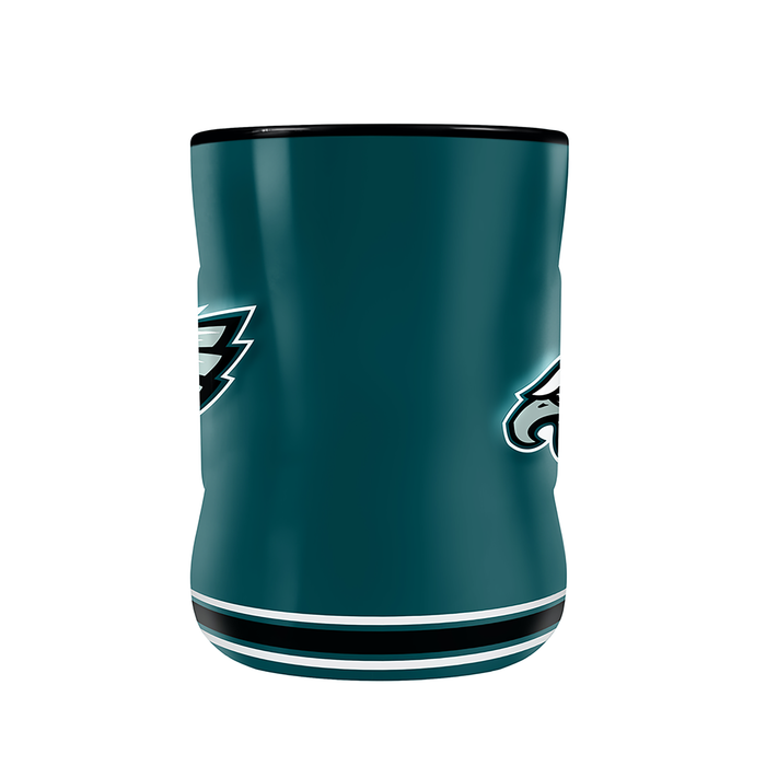 Tasse sculptée avec écusson de l'équipe NFL Philadelphia Eagles (14 oz)