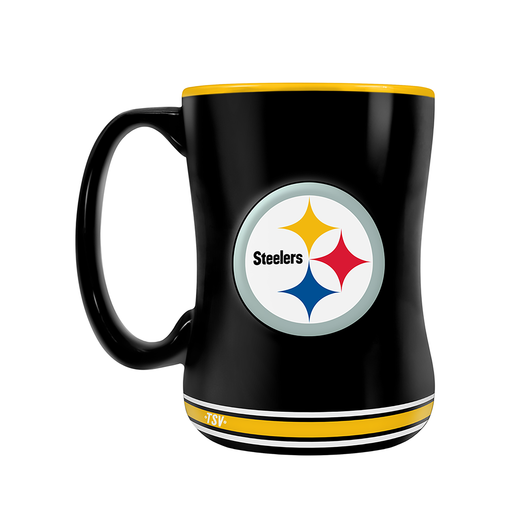 Pittsburgh Steelers Team Crest Sculpted Mug (14 oz)