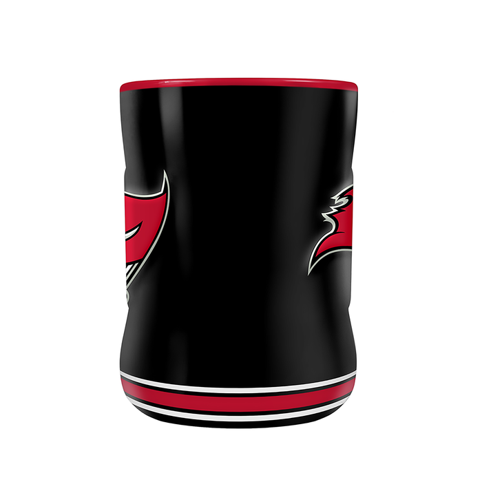 Tasse sculptée avec écusson de l'équipe NFL Tampa Bay Buccaneers (14 oz)