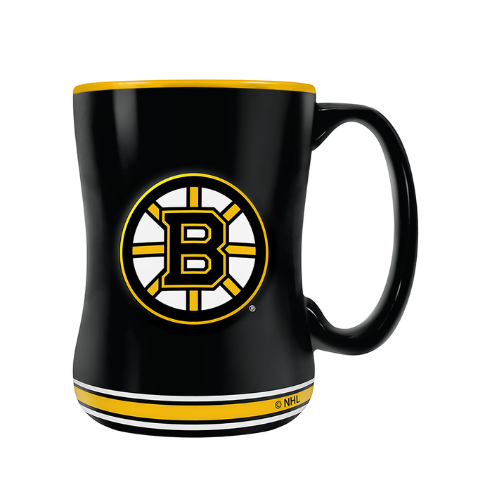 Tasse sculptée avec écusson des Bruins de Boston de la LNH (14 oz)