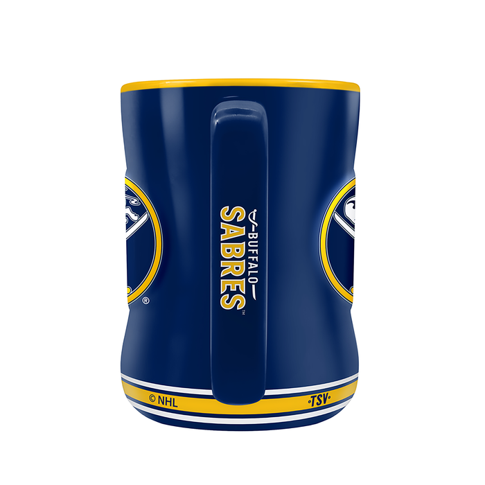 NHL Buffalo Sabres Team Crest Sculpted Mug (14 oz)