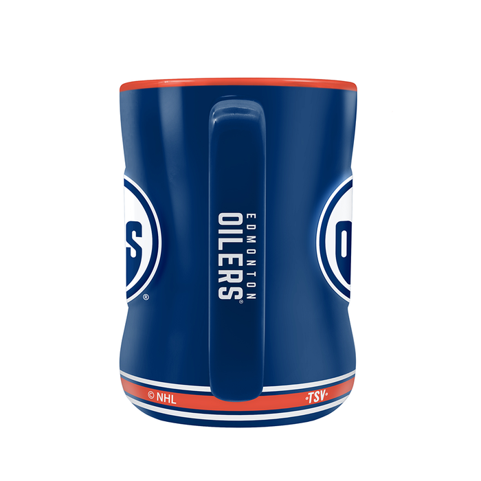 Edmonton Oilers Team Crest Sculpted Mug (14 oz)