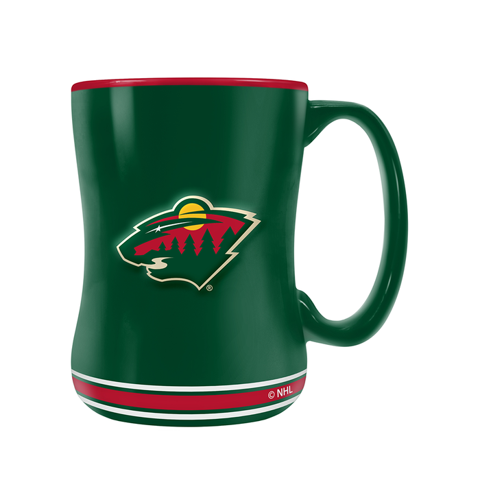 NHL Minnesota Wild Team Crest Sculpted Mug (14 oz)