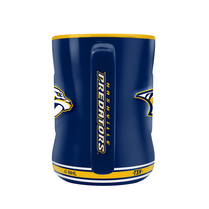 NHL Nashville Predators Team Crest Sculpted Mug (14 oz)