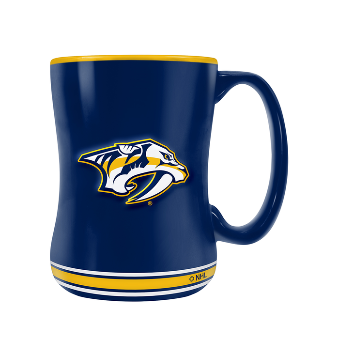 NHL Nashville Predators Team Crest Sculpted Mug (14 oz)