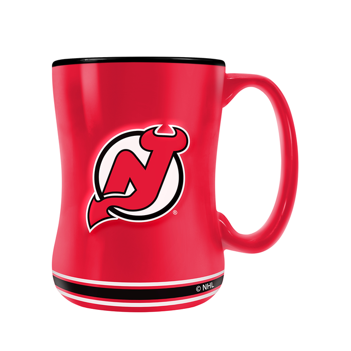 NHL New Jersey Devils Team Crest Sculpted Mug (14 oz)