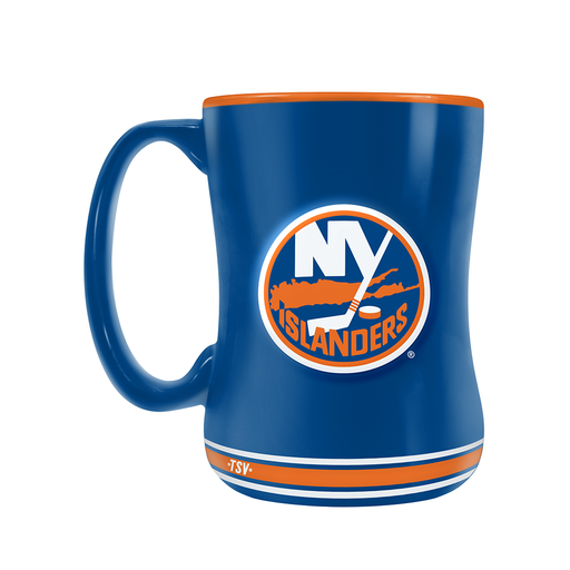 New York Islanders Team Crest Sculpted Mug (14 oz)