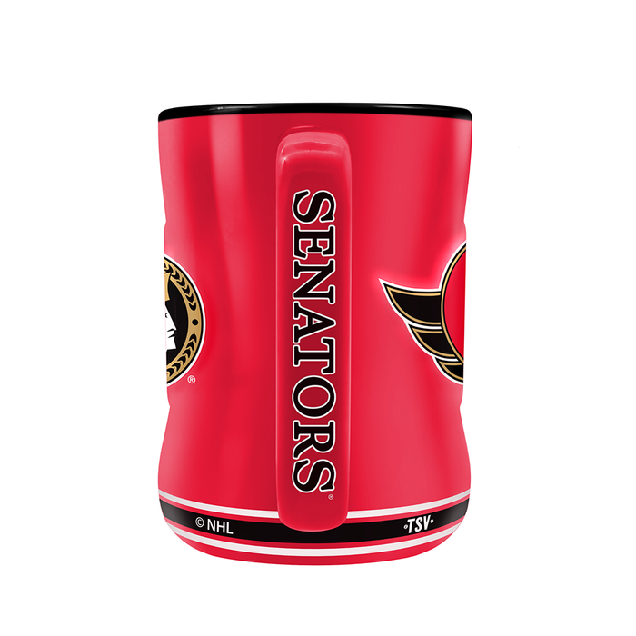 NHL Ottawa Senators Team Crest Sculpted Mug (14 oz)