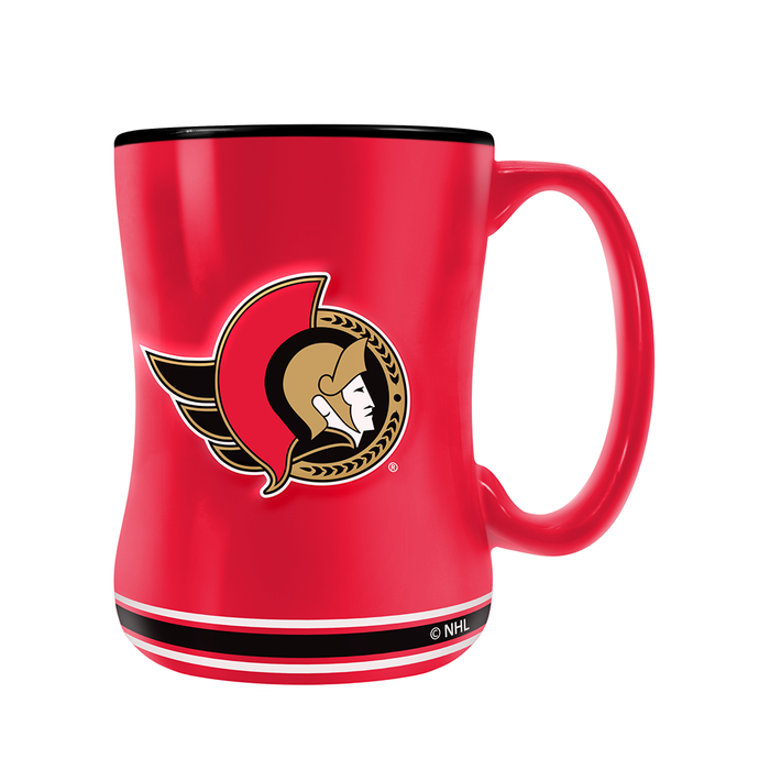 NHL Ottawa Senators Team Crest Sculpted Mug (14 oz)