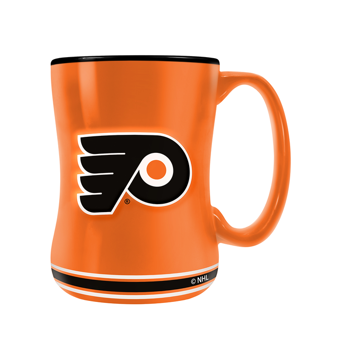 NHL Philadelphia Flyers Team Crest Sculpted Mug (14 oz)