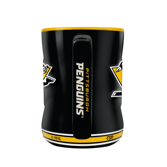 NHL Pittsburgh Penguins Team Crest Sculpted Mug (14 oz)
