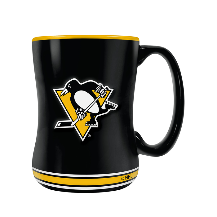NHL Pittsburgh Penguins Team Crest Sculpted Mug (14 oz)