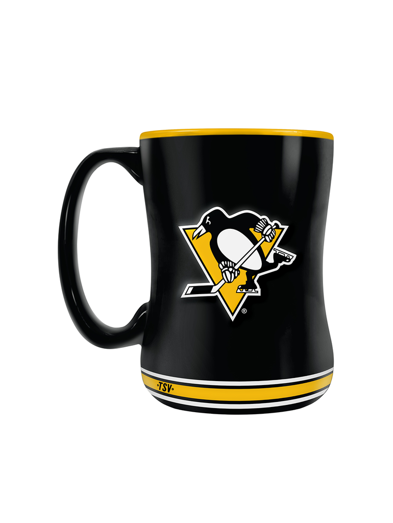 Pittsburgh Penguins Team Crest Sculpted Mug (14 oz)