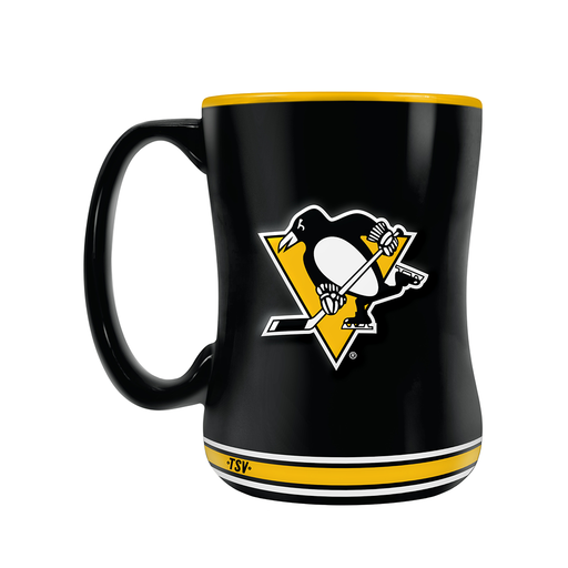 Pittsburgh Penguins Team Crest Sculpted Mug (14 oz)