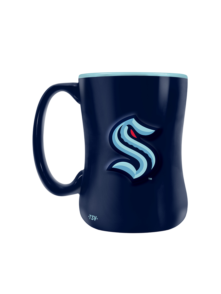 Seattle Kraken Team Crest Sculpted Mug (14 oz)