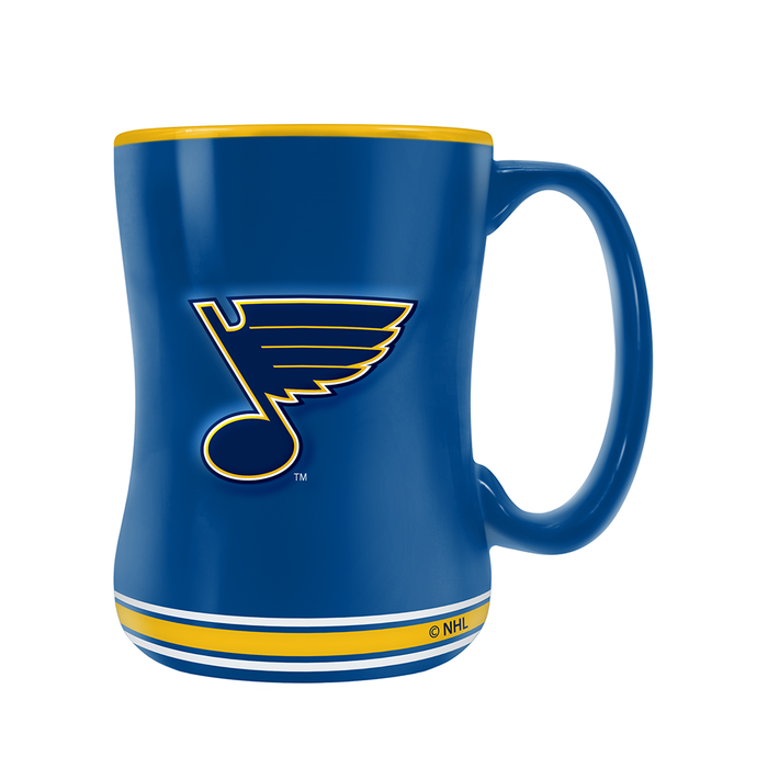 NHL St. Louis Blues Team Crest Sculpted Mug (14 oz)