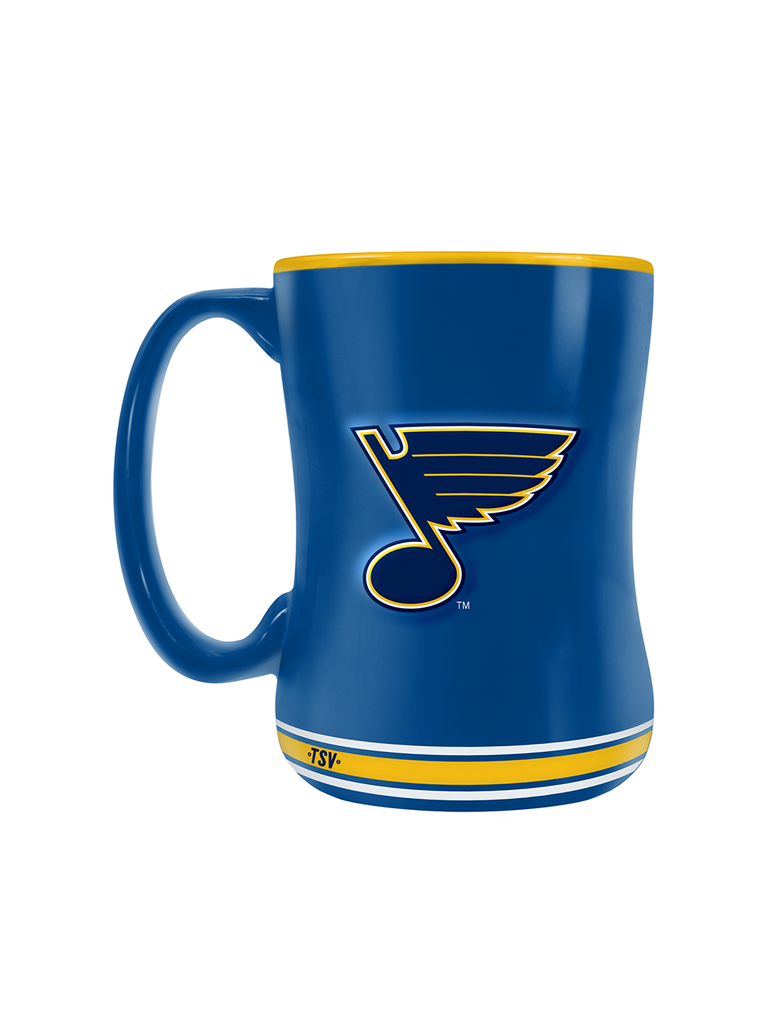 St. Louis Blues Team Crest Sculpted Mug (14 oz)