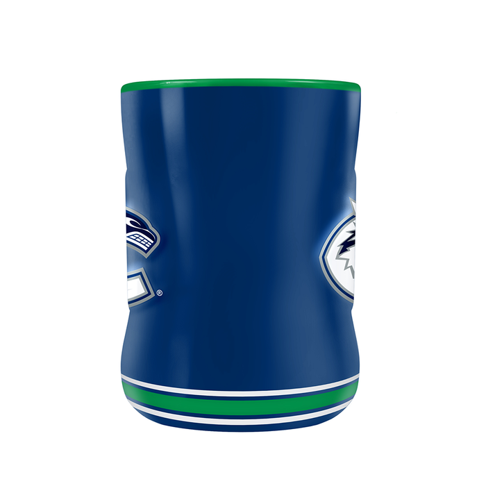 Tasse sculptée avec écusson de l'équipe des Canucks de Vancouver de la LNH (14 oz)