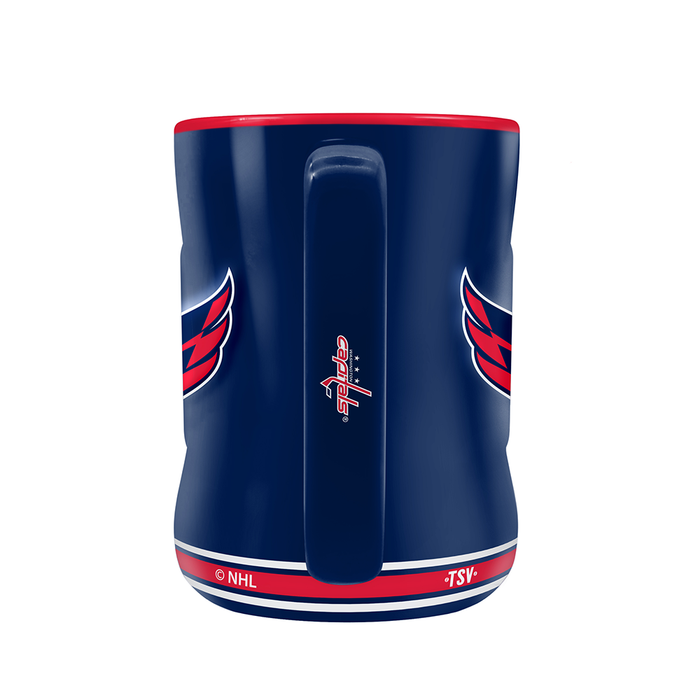 Tasse sculptée avec écusson de l'équipe des Capitals de Washington de la LNH (14 oz)