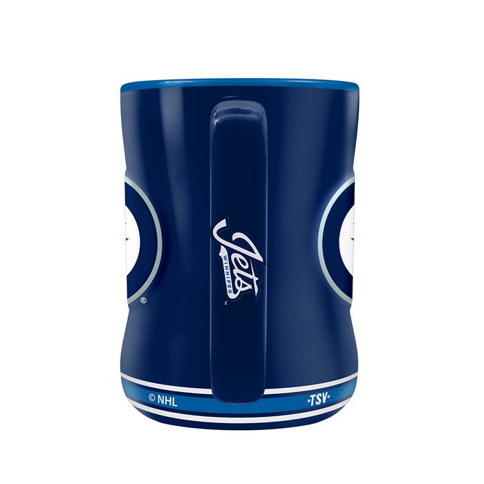 NHL Winnipeg Jets Team Crest Sculpted Mug (14 oz)