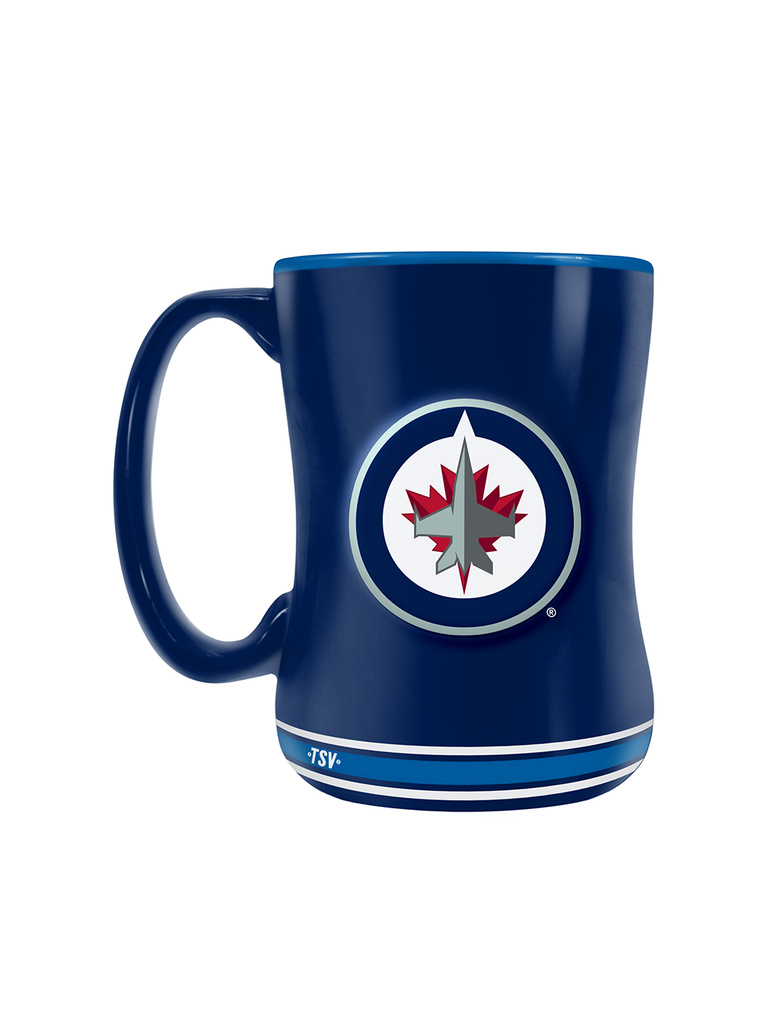 Winnipeg Jets Team Crest Sculpted Mug (14 oz)