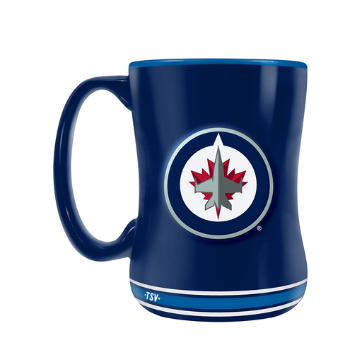 Winnipeg Jets Team Crest Sculpted Mug (14 oz)