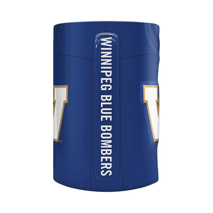 Tasse sculptée style maillot des Blue Bombers de Winnipeg de la LCF (590 ml)