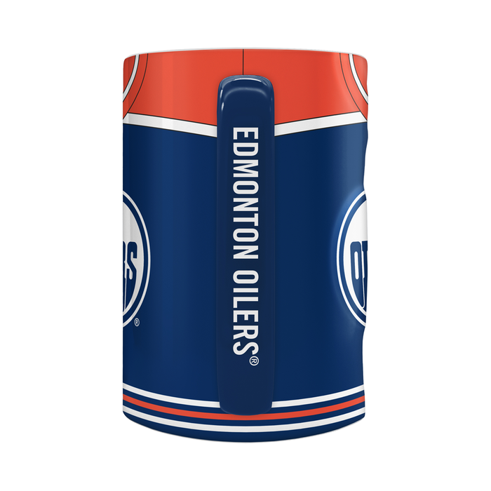 Edmonton Oilers Jersey Style Sculpted Mug (20 oz)