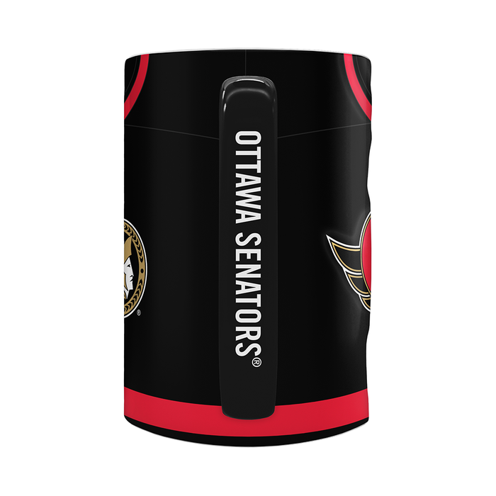 NHL Ottawa Senators Jersey Style Sculpted Mug (20 oz)