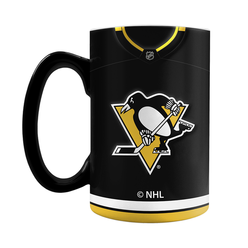 Pittsburgh Penguins Jersey Style Sculpted Mug (20 oz)
