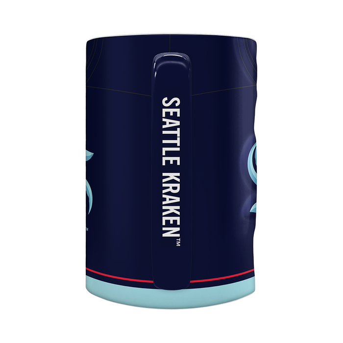 Tasse sculptée style maillot du Kraken de Seattle de la LNH (20 oz)