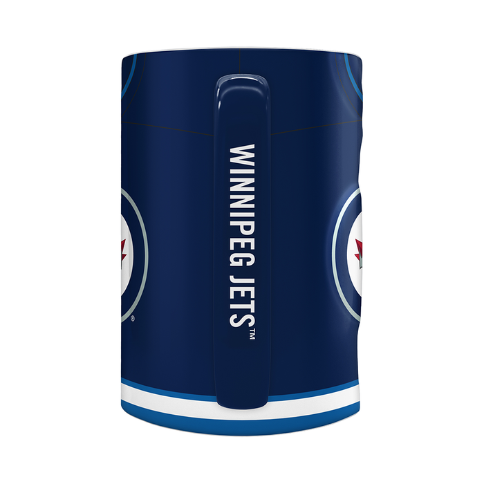 Tasse sculptée style maillot des Jets de Winnipeg de la LNH (20 oz)