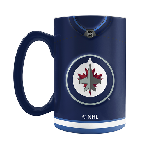 Winnipeg Jets Jersey Style Sculpted Mug (20 oz)