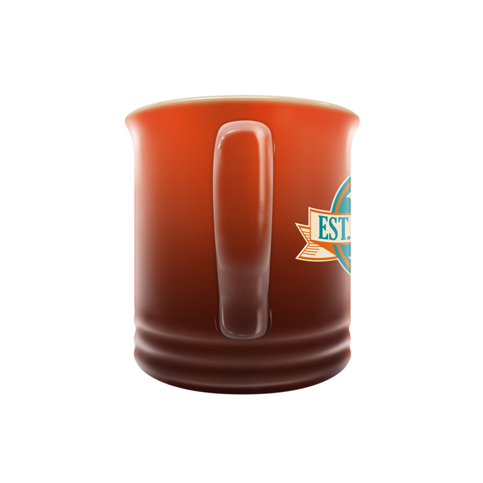 Tasse en grès NFL Miami Dolphins 14 oz avec motif de bannière