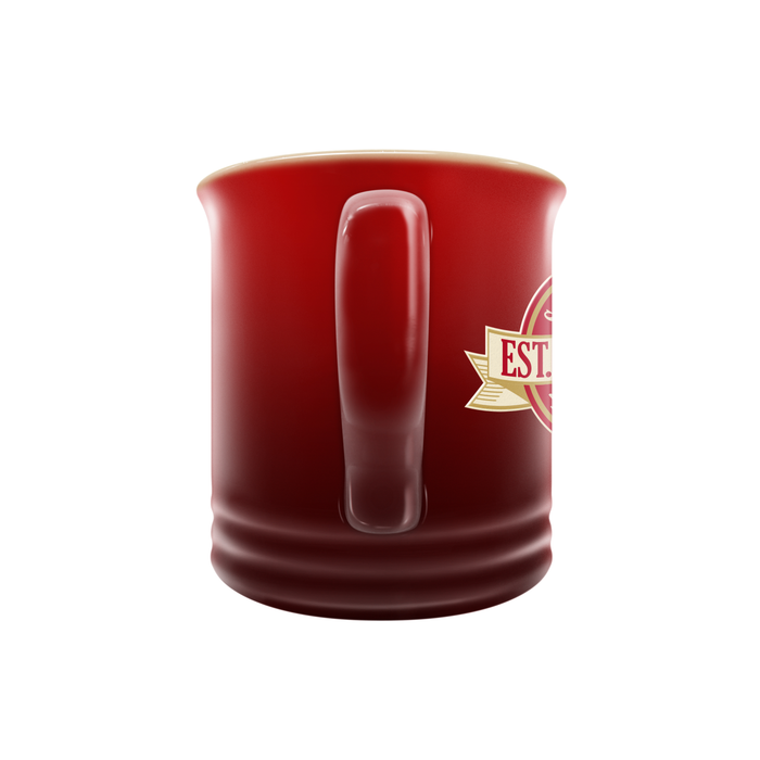 Tasse en grès NFL San Francisco 49ers 14 oz avec motif de bannière