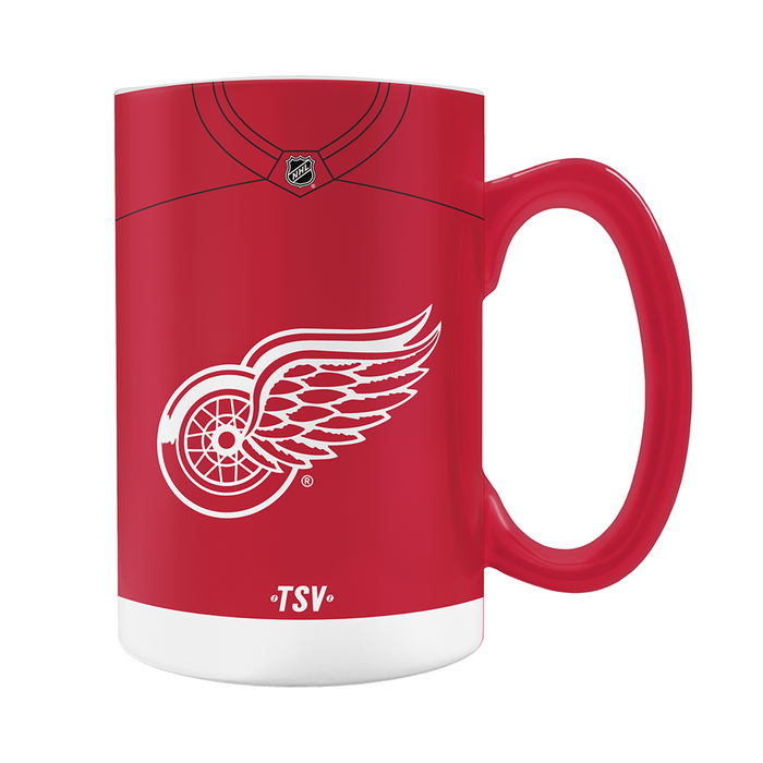 Tasse sculptée style maillot des Red Wings de Détroit de la LNH (590 ml)