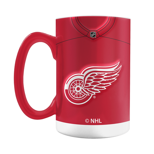 Detroit Red Wings Jersey Style Sculpted Mug (20 oz)