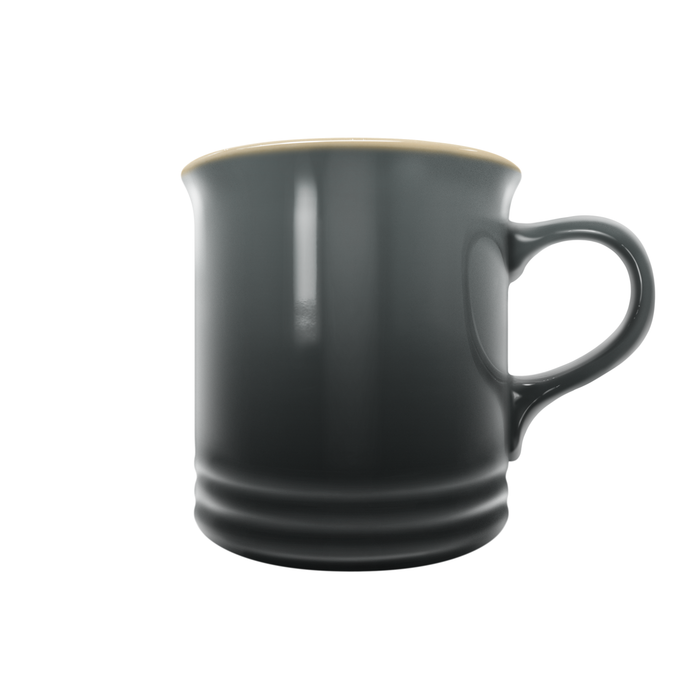 Tasse en grès noir de 14 oz « Fort et libre Canada »