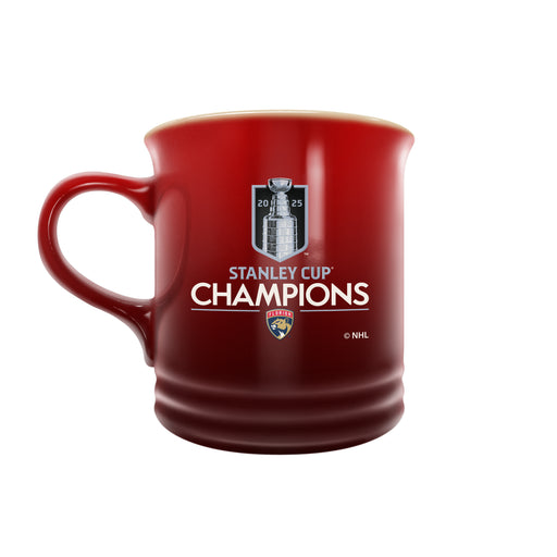 NHL Playoffs 2025 Stanley Cup Champs Florida Panthers Red 14 oz Stoneware