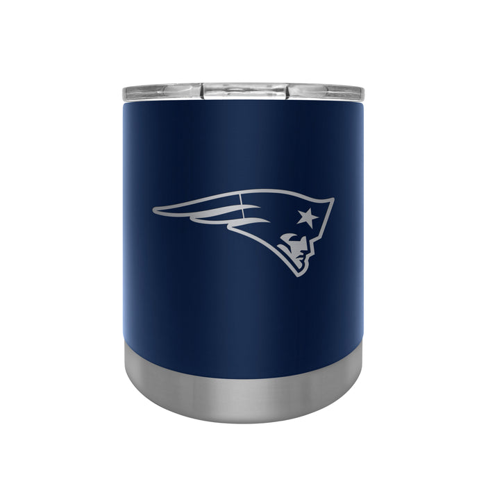 NFL New England Patriots 12 OZ Stainless Steel Executive Lowball Tumbler Blue