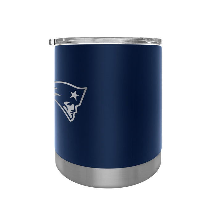 NFL New England Patriots 12 OZ Stainless Steel Executive Lowball Tumbler Blue