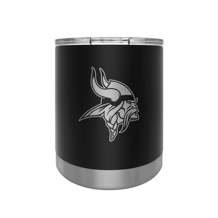 NFL Minnesota Vikings 12 OZ Stainless Steel Executive Lowball Tumbler Black
